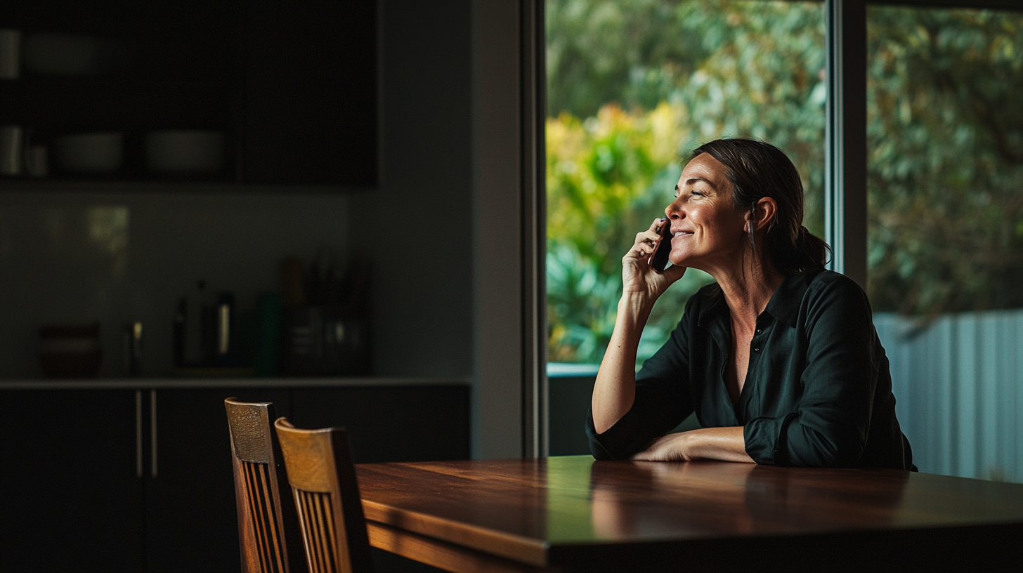 A family staying connected with a loved one in prison through Prisoncall
